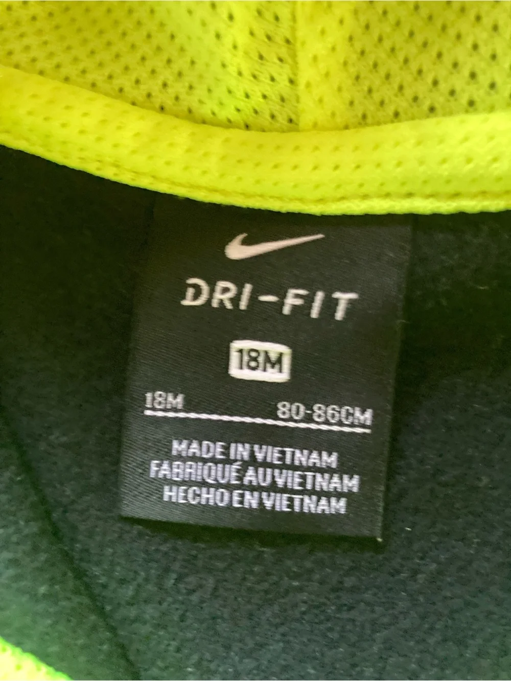 Nike Kids Navy and Neon Green joggers Set